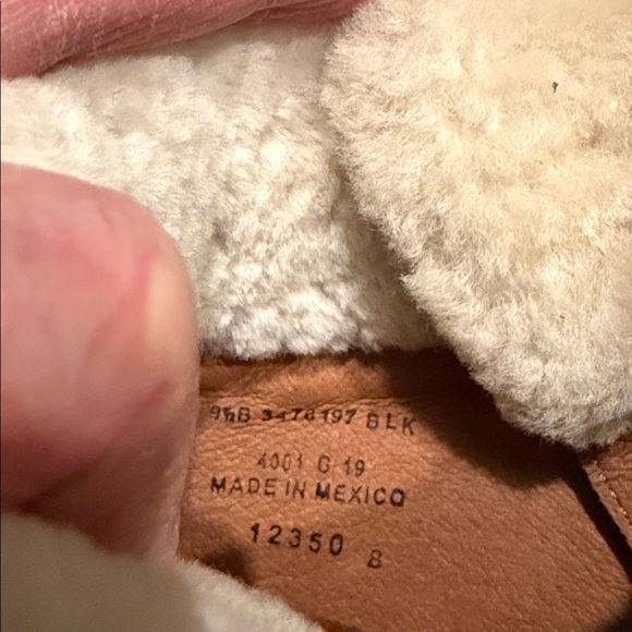 NWT FRYE Samantha Hiker Weatherproof Genuine Shearling Lace Up Boots - Picture 10 of 11